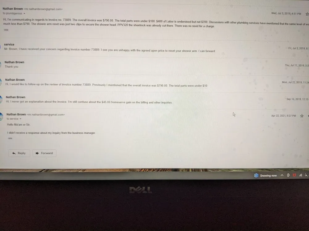 Slide of Plumb Genius