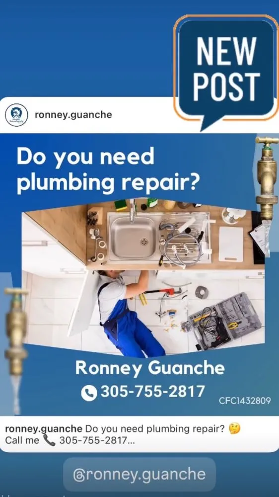Slide of Plumber Ronney Guanche