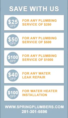 Plumbers in Spring Texas Logo