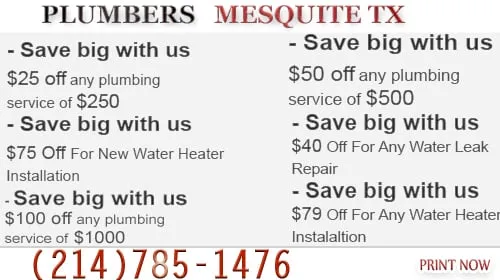 Slide of Plumbers Mesquite TX