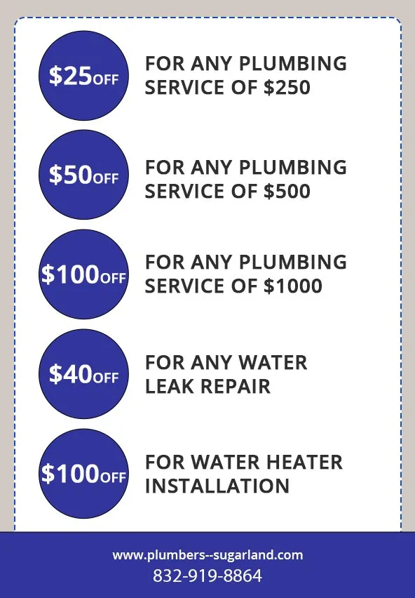 Slide of Plumbers Sugar Land TX