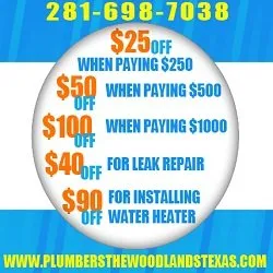 Slide of Plumbers The woodlands Texas