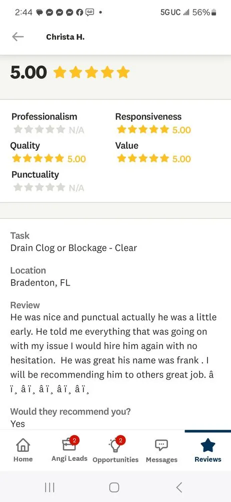 Top-rated drain cleaning for homes in Palmetto, FL by Plumbing & Drain of Manasota