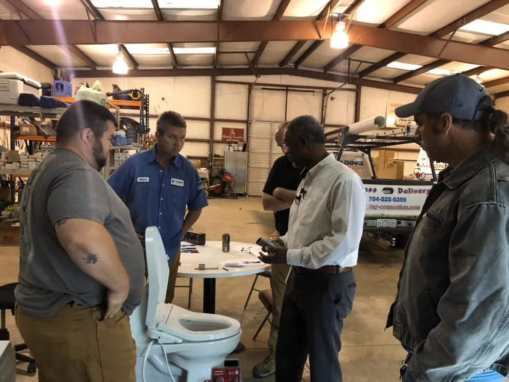 Slide of Plumbing Connection