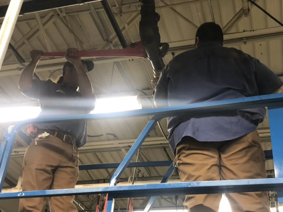 Slide of Plumbing Connection