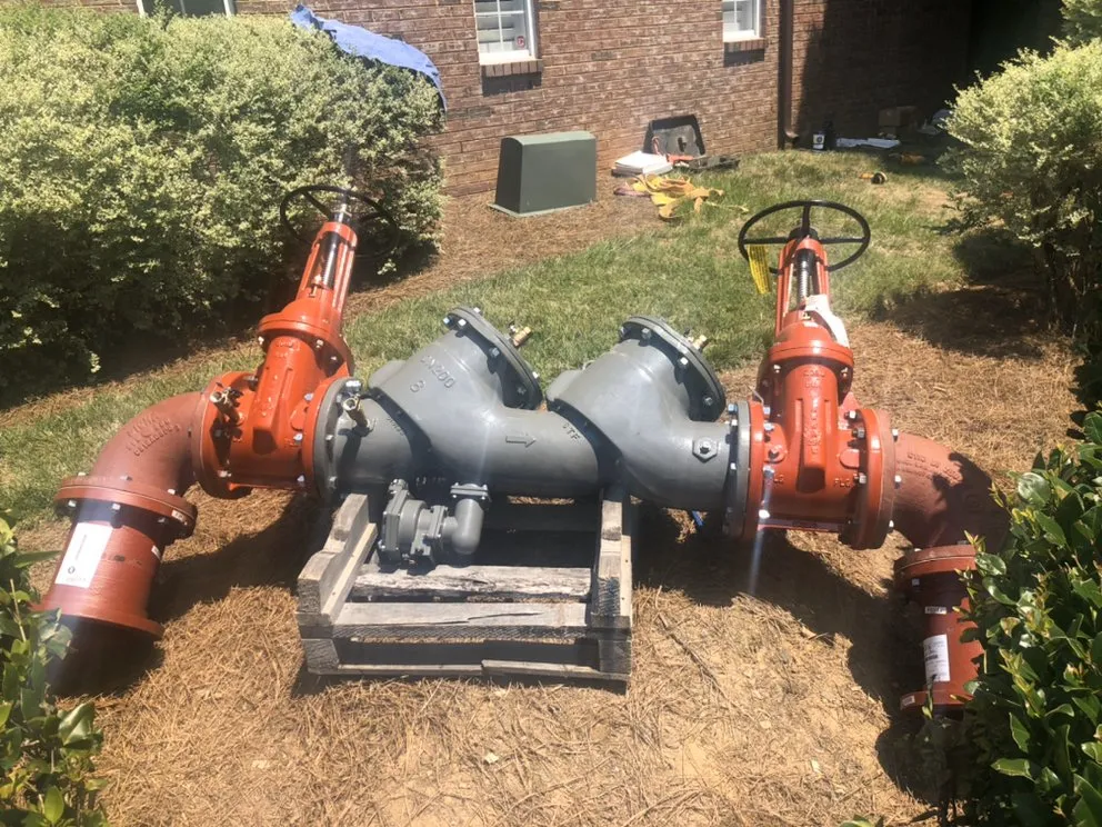 Slide of Plumbing Connection