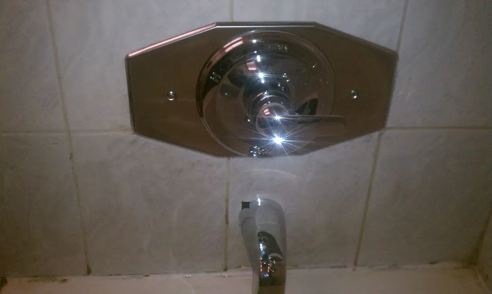 Slide of Plumbing Connection