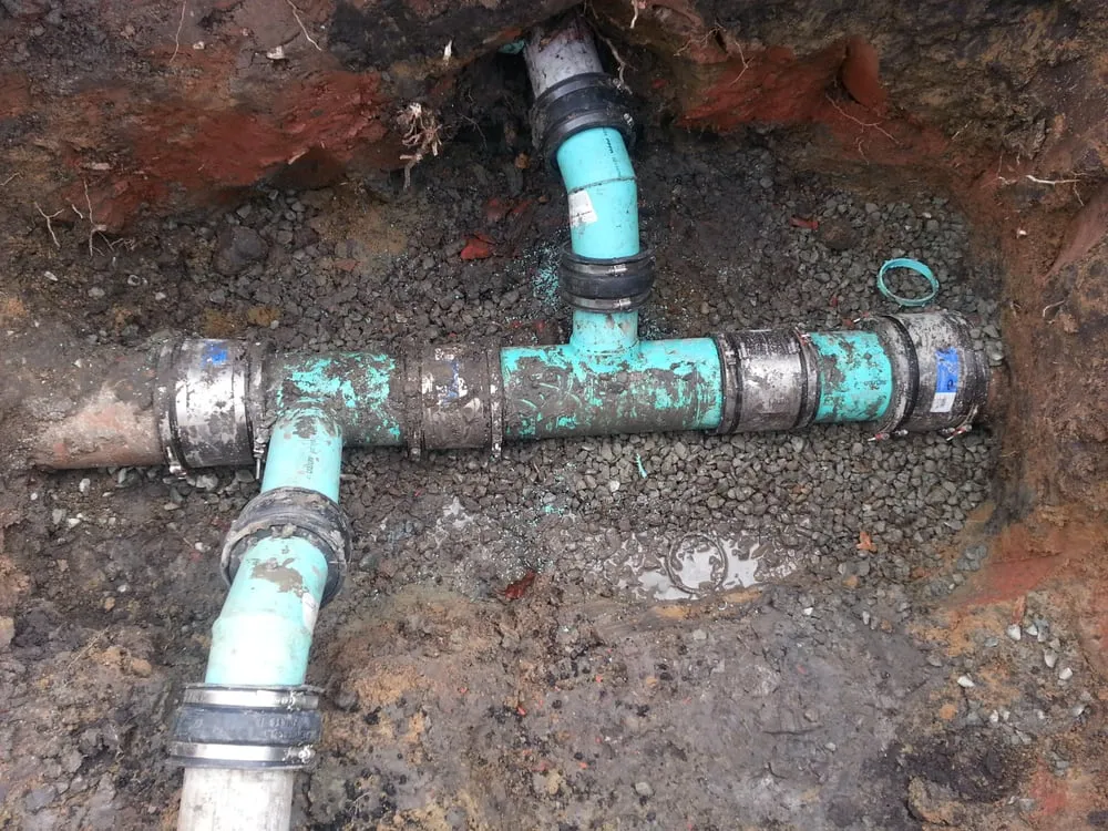 Slide of Plumbing Connection