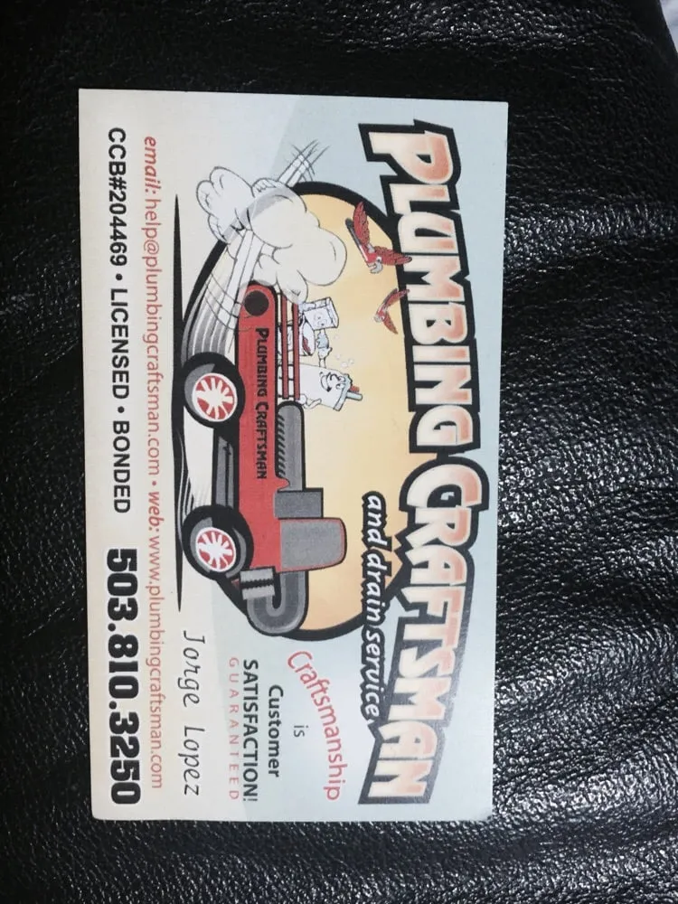 Slide of Plumbing Craftsman and Drain Service