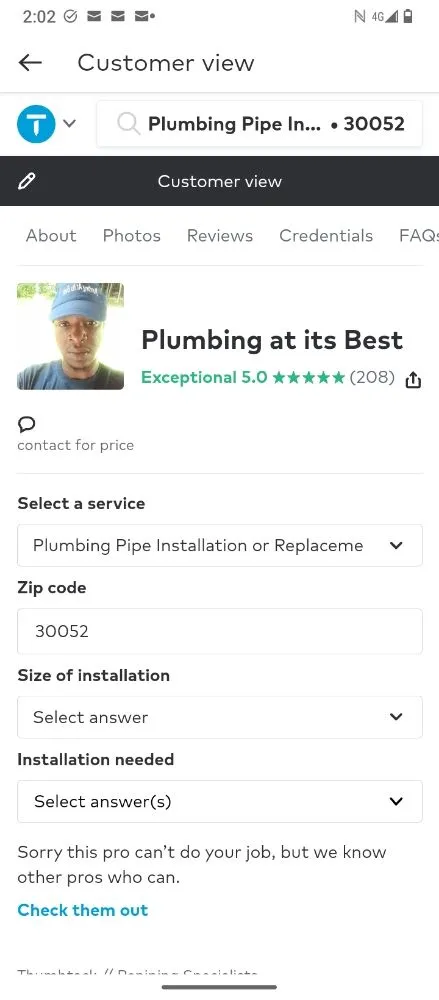 Slide of Plumbing Done Right