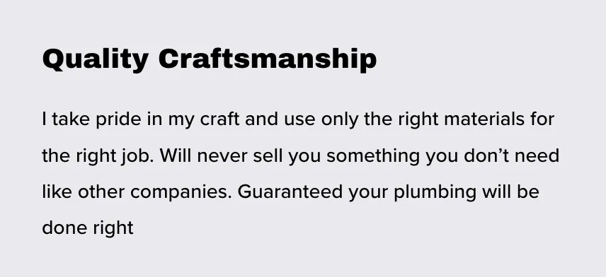 Slide of Plumbing Done Right