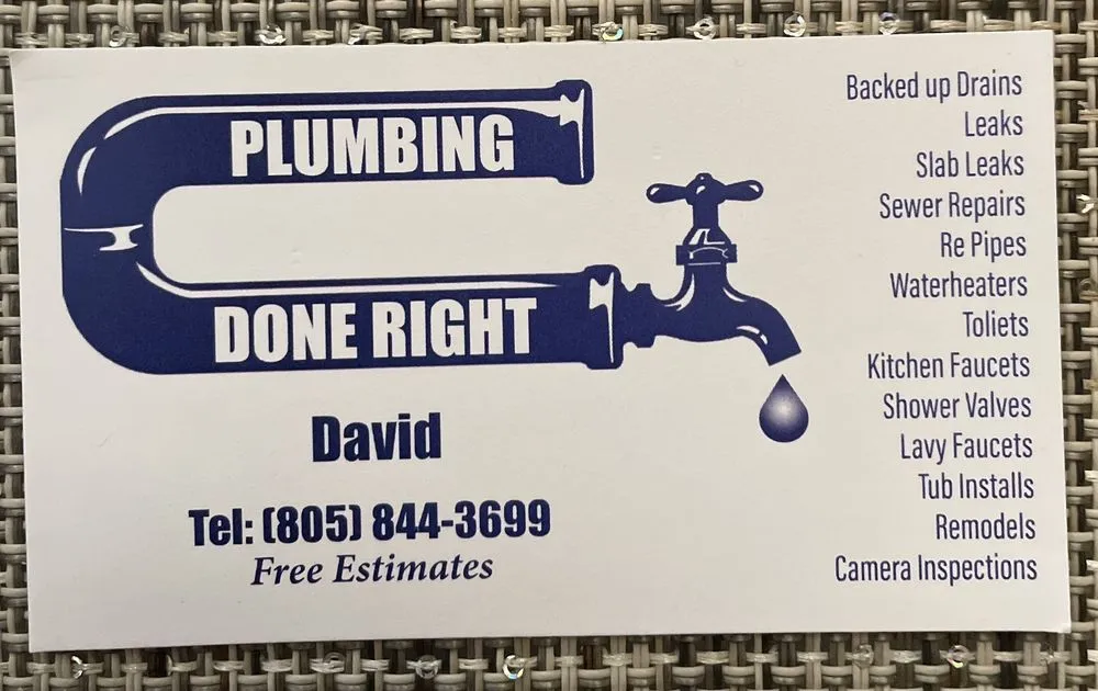 Slide of Plumbing Done Right