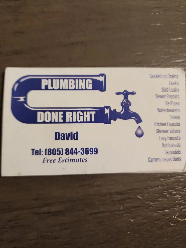 Slide of Plumbing Done Right