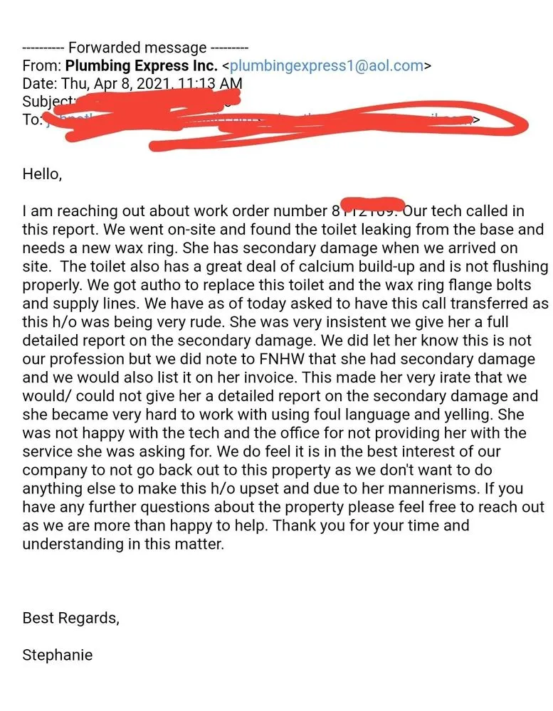 Slide of Plumbing Express