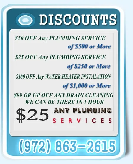 Slide of Plumbing Service Flower Mound