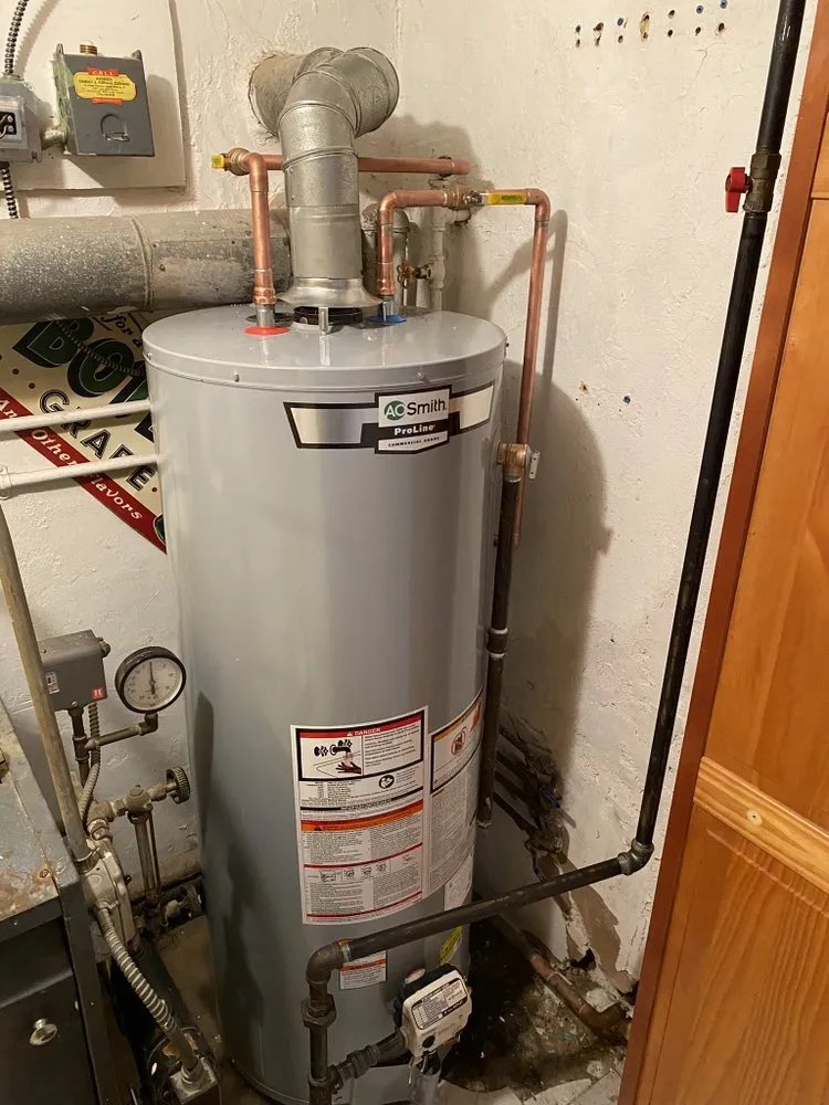 Slide of plumbing service