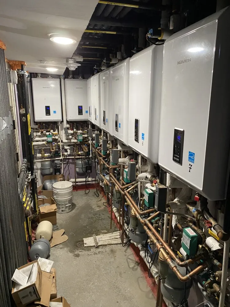 Slide of plumbing service