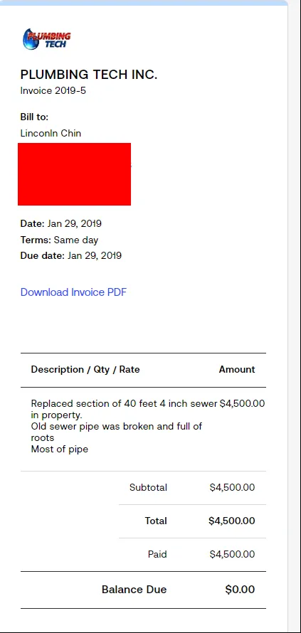 Slide of Plumbing Tech