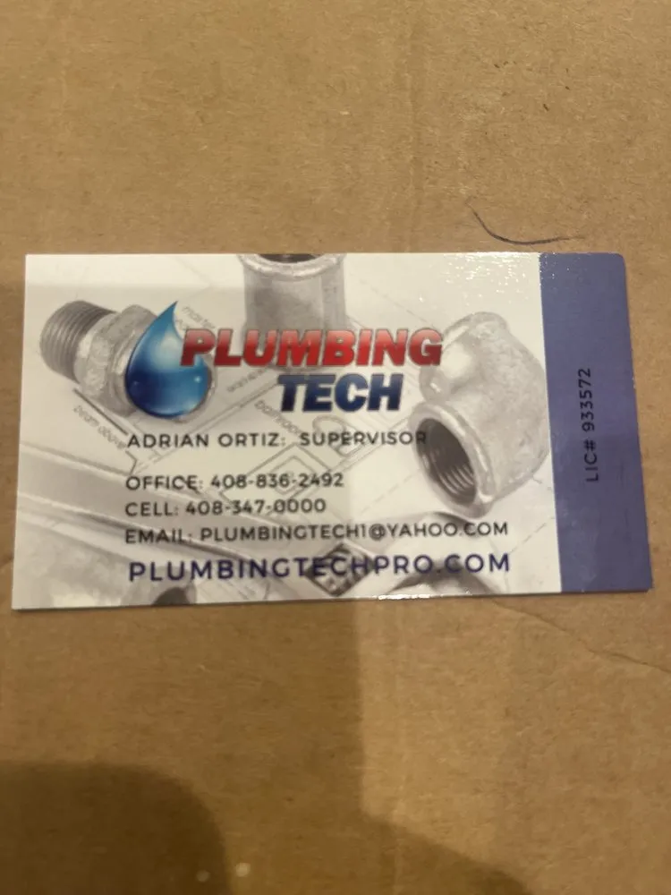 Slide of Plumbing Tech