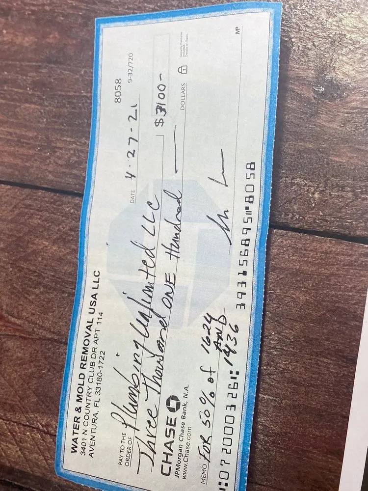 Slide of Plumbing Unlimited