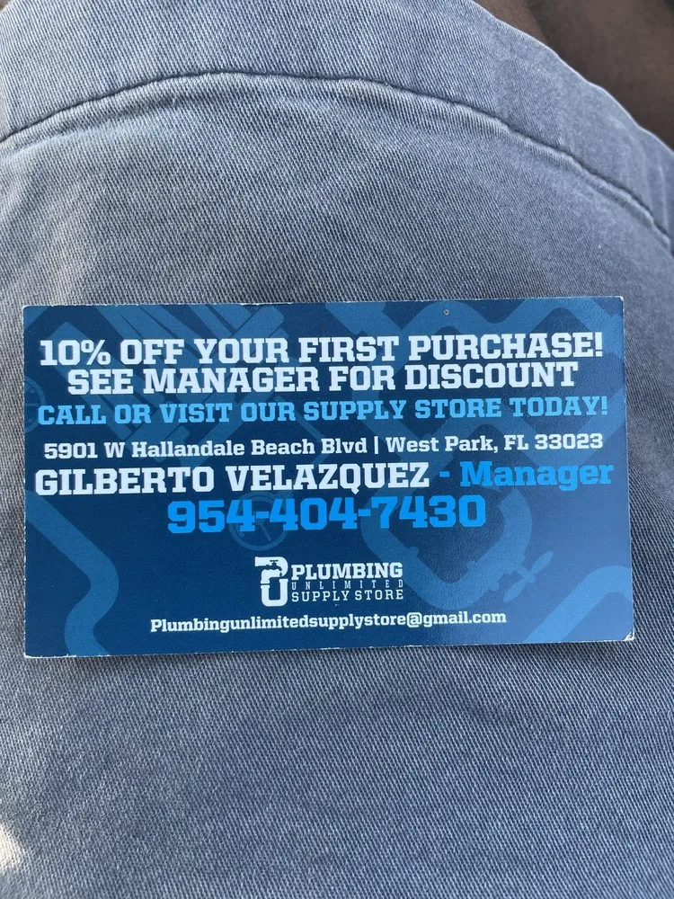 Slide of Plumbing Unlimited Supply Store