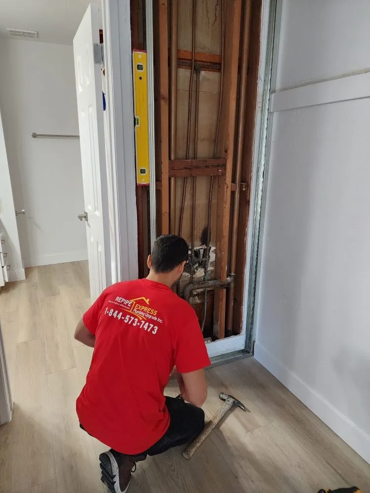 Slide of Plumbing Upgrade