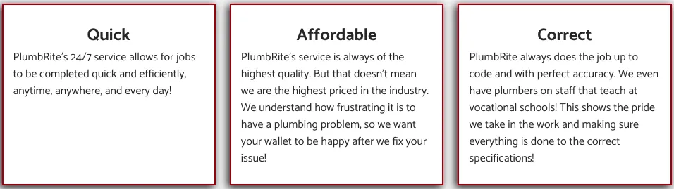 Slide of PlumbRite