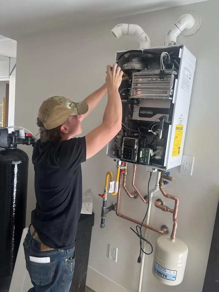 Slide of Plunge, a plumbing company