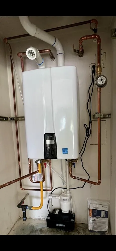 Slide of Plunge, a plumbing company