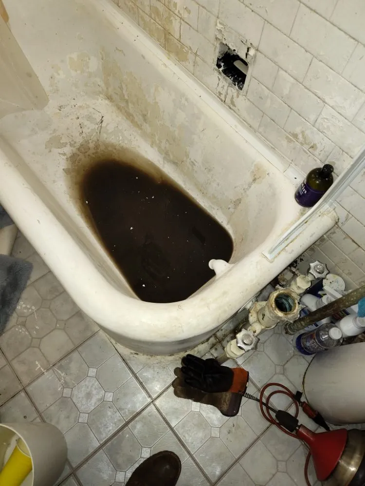 Slide of Pm drain cleaning