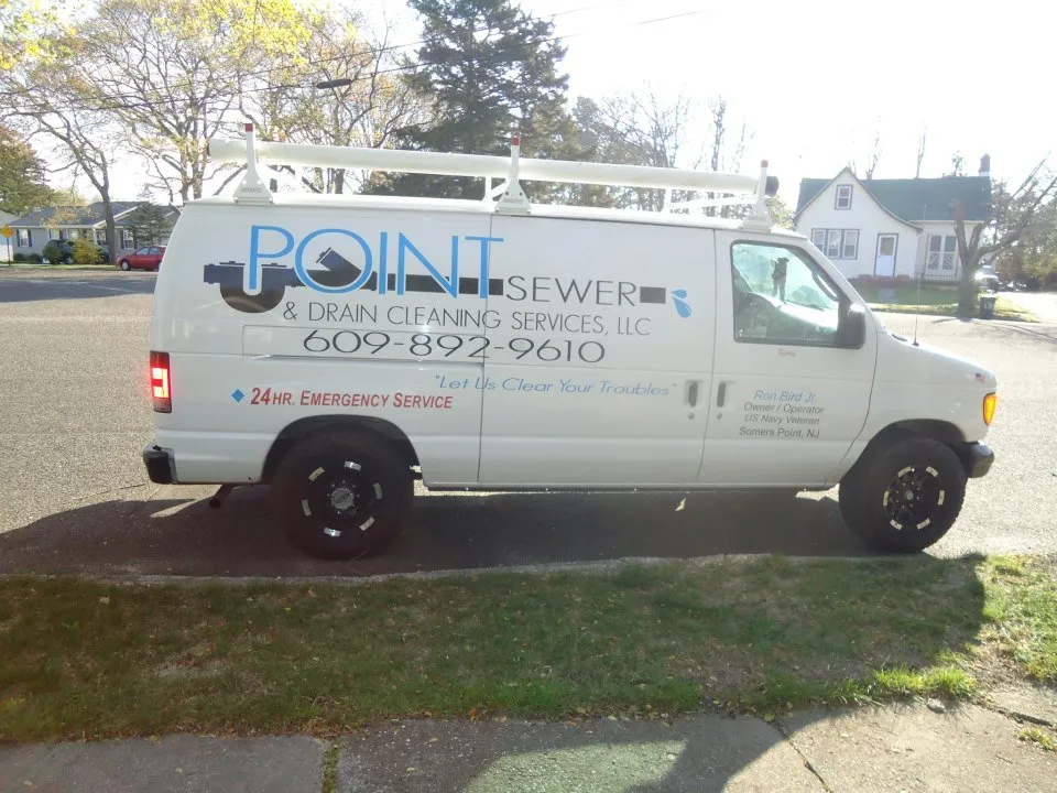 Slide of Point Sewer and Drain Cleaning