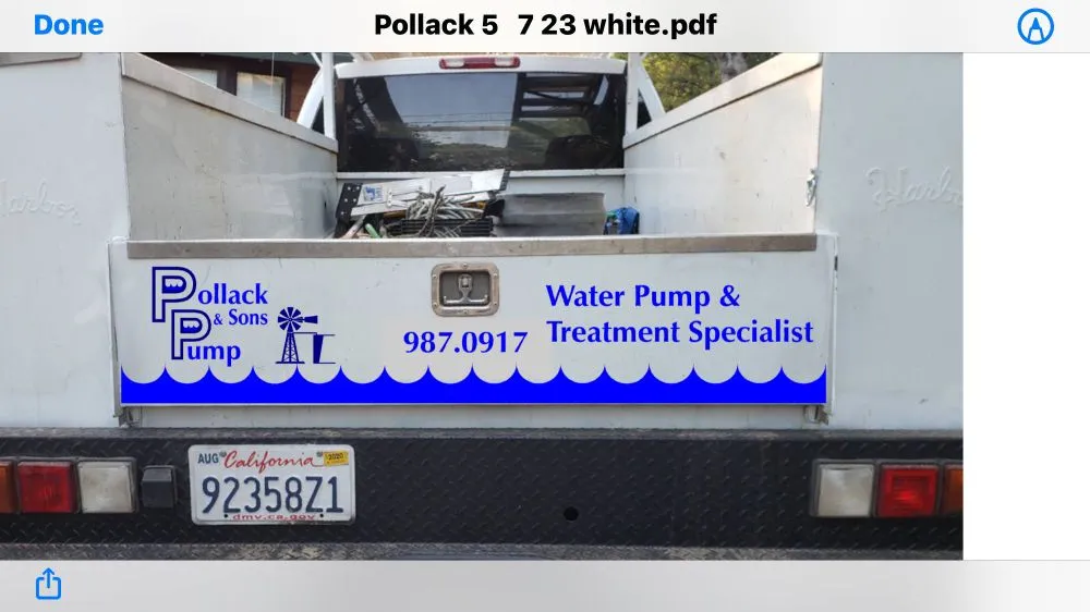 Slide of Pollack and Sons Pump