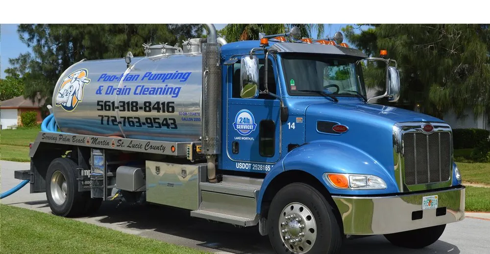 Slide of Poo-Man Pumping and Drain Cleaning