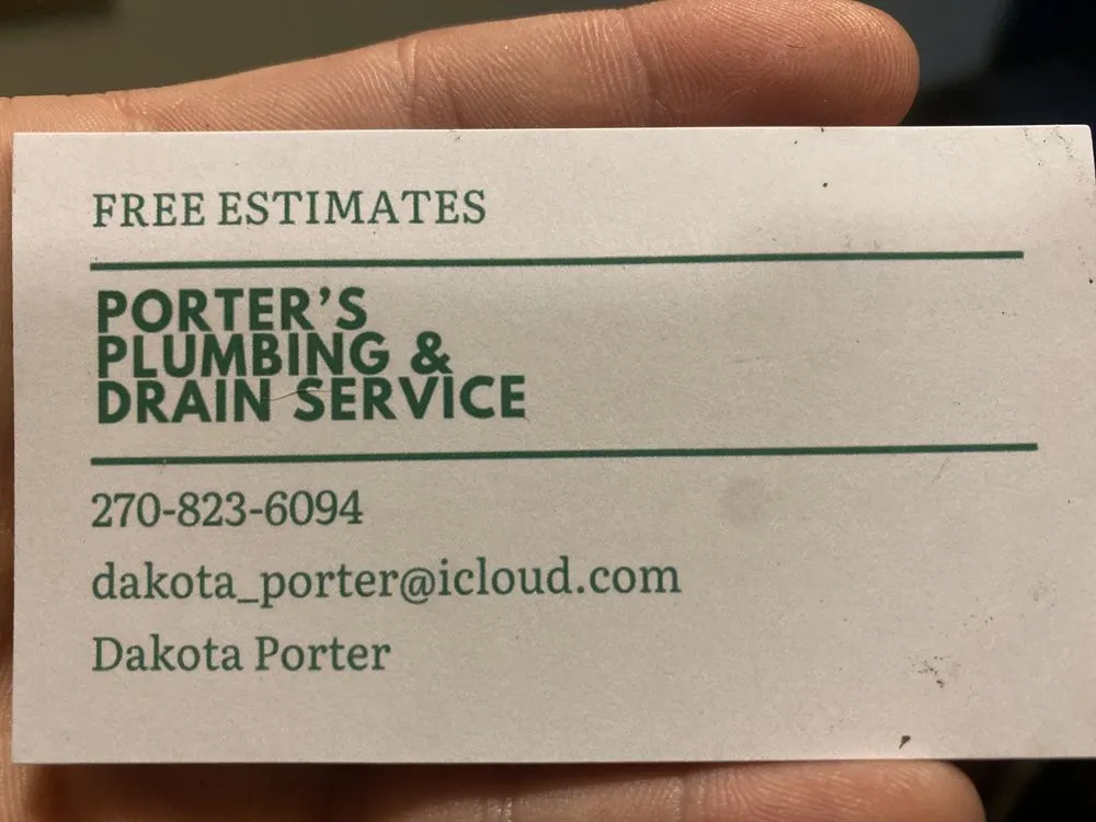 Slide of Porter’s Plumbing & Drain Service