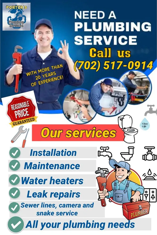 Slide of Porter's Plumbing Service