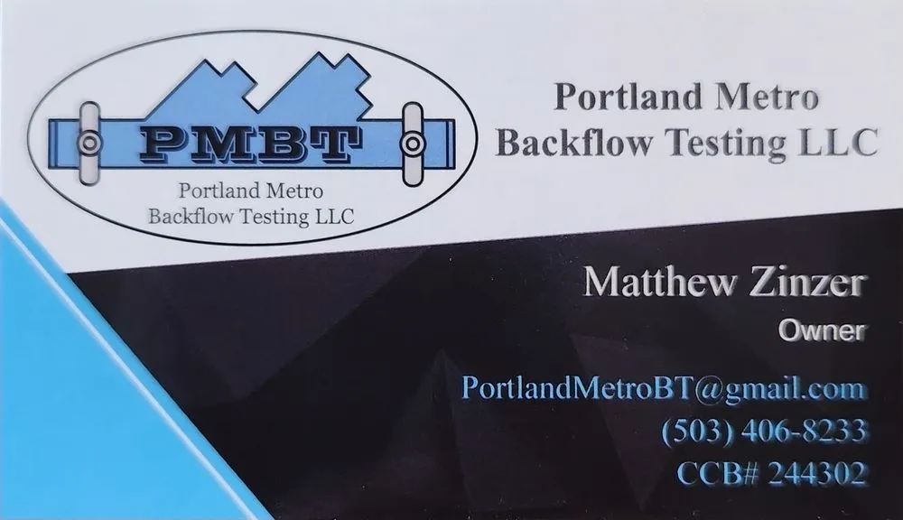 Slide of Portland Metro Backflow Testing