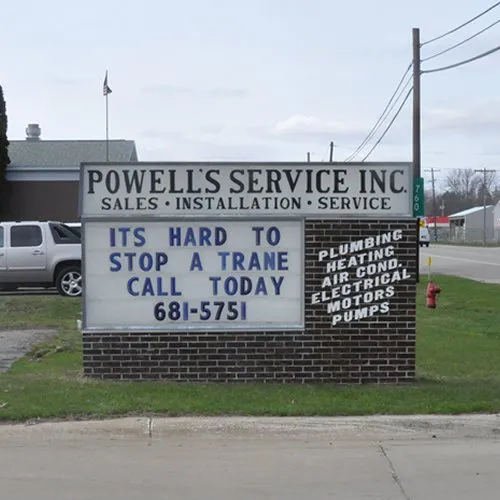 Slide of Powell's Service