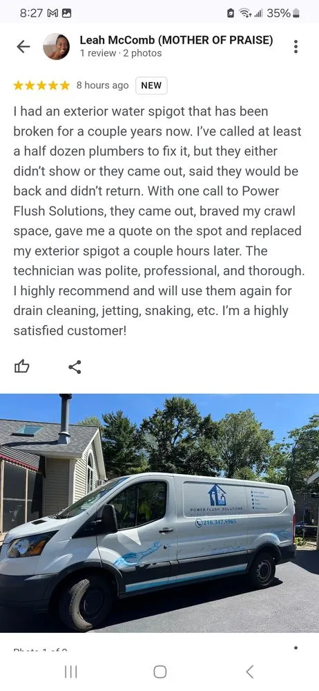 Emergency water heater service in Euclid, OH by Power Flush Solutions Sewer & Drain