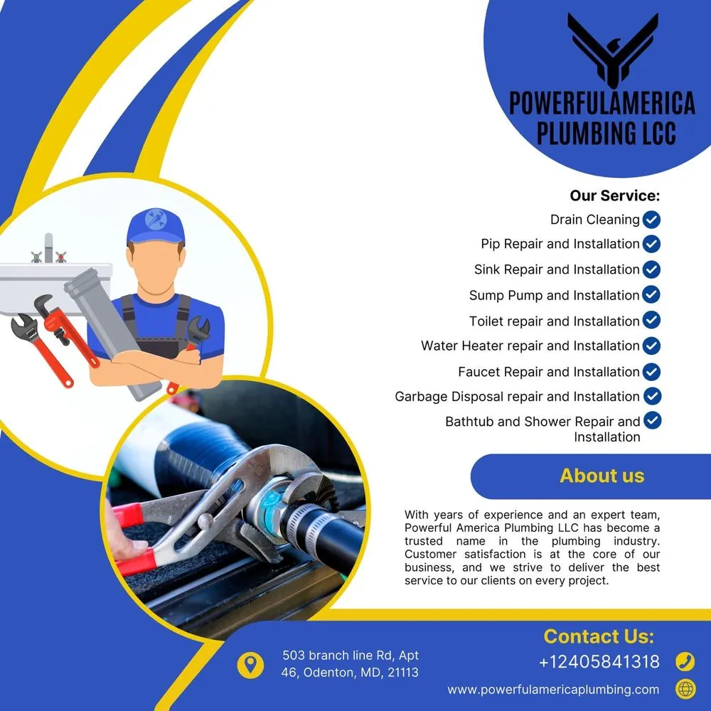 Slide of Powerful America plumbing