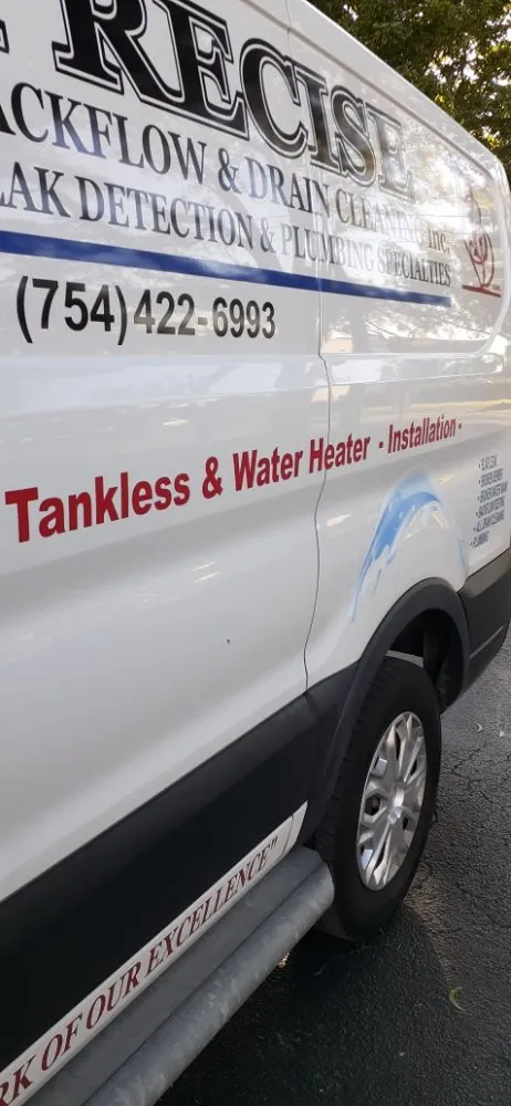 Slide of Precise Backflow and Drain Cleaning