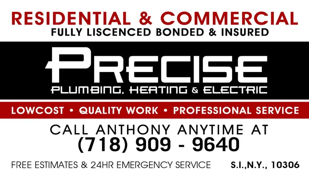 Quality plumbing repair for homes in Staten Island, NY by Precise Plumbing & Heating
