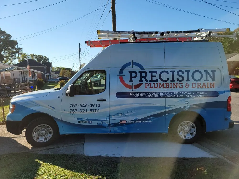 Expert drain cleaning in Chesapeake, VA by Precision Plumbing & Drain Cleaning