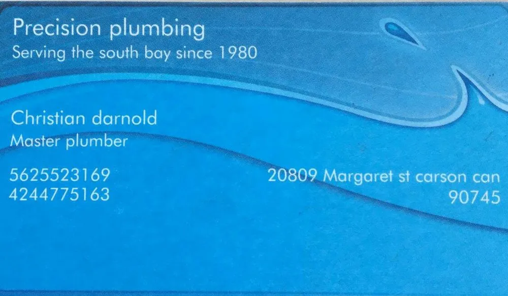 Slide of Precision Plumbing