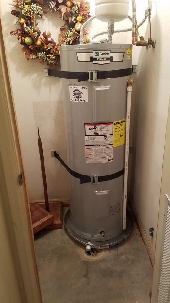 Slide of Precision Plumbing Water Heater Pros