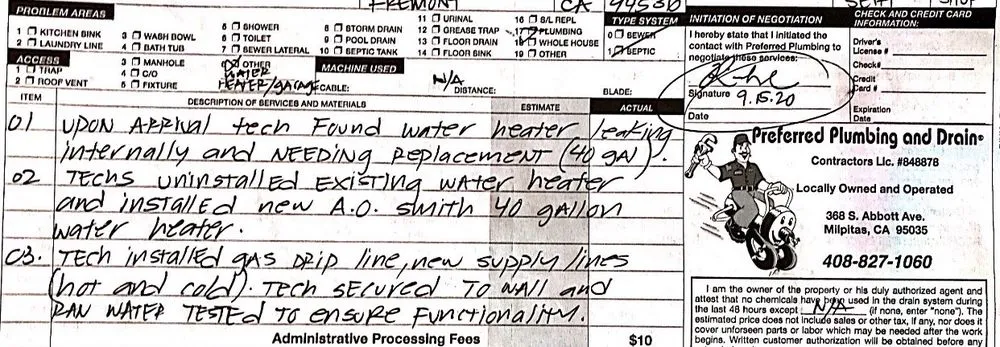 Slide of Preferred Plumbing & Drain