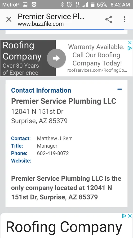 Slide of Premier Service Plumbing