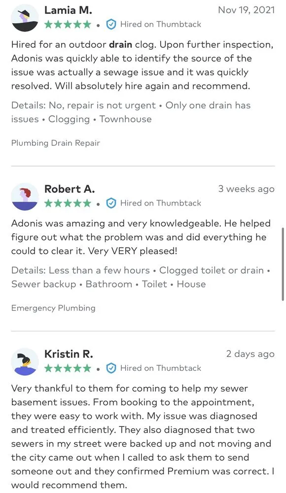 Slide of Premium Sewer & Drain