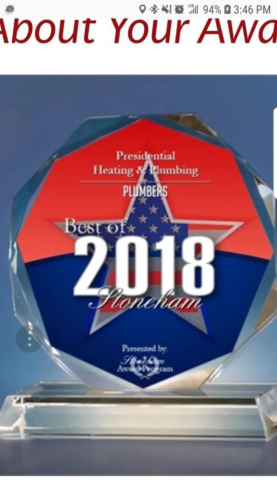 Slide of Presidential Heating & Plumbing