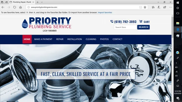 Priority Plumbing Service Logo