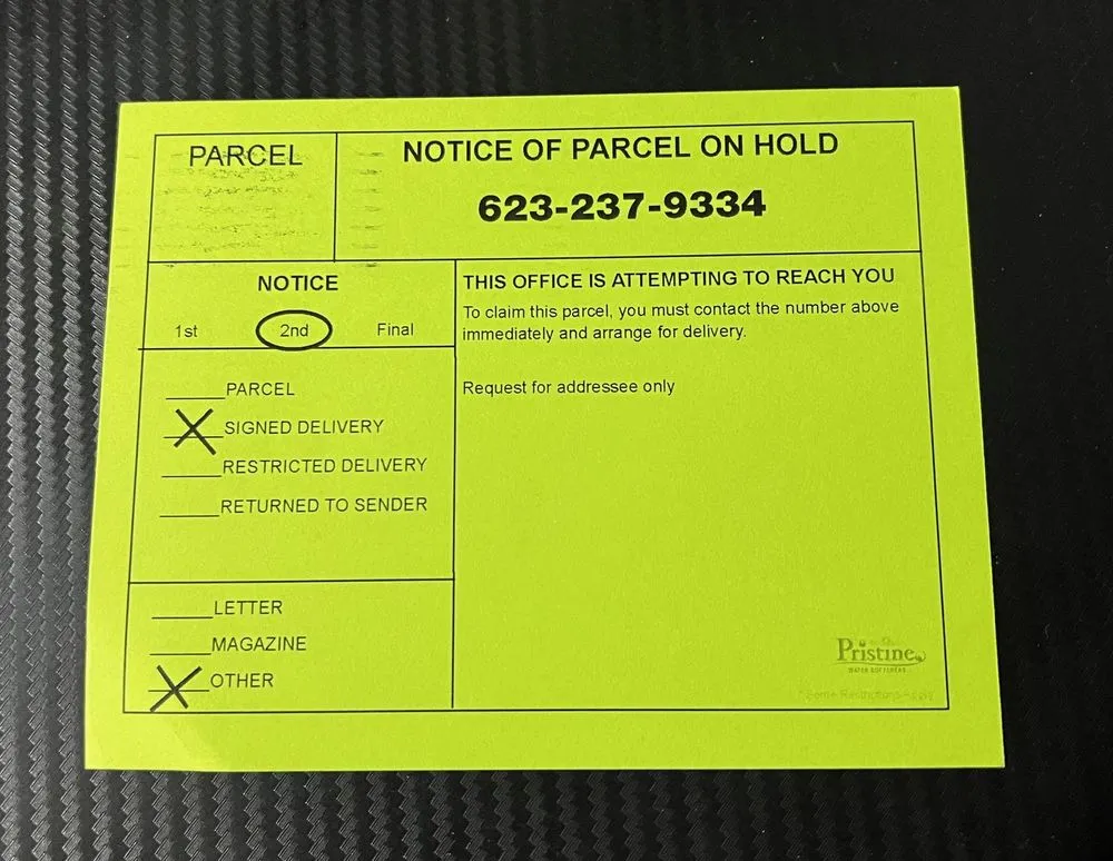 Slide of Pristine Water Softeners